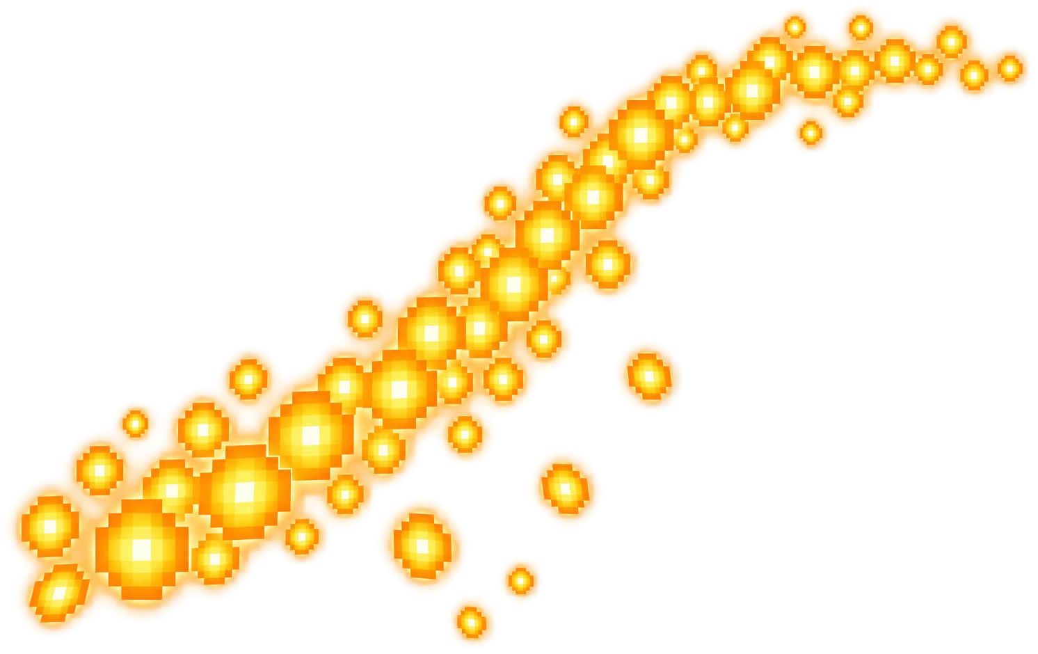 A stream of glowing coins climbing a bonding curve